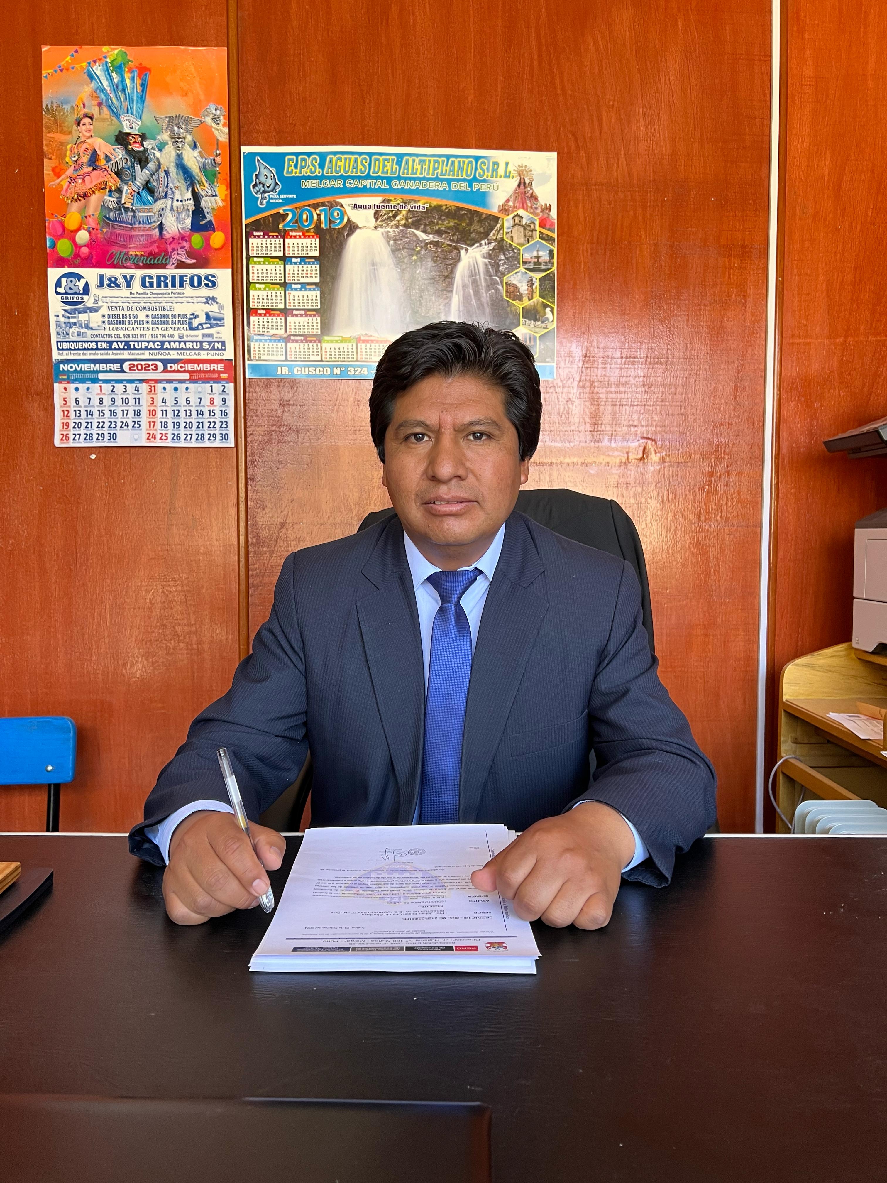 Palabras del director - Ing. Orlando Tito Llanos Gonzales